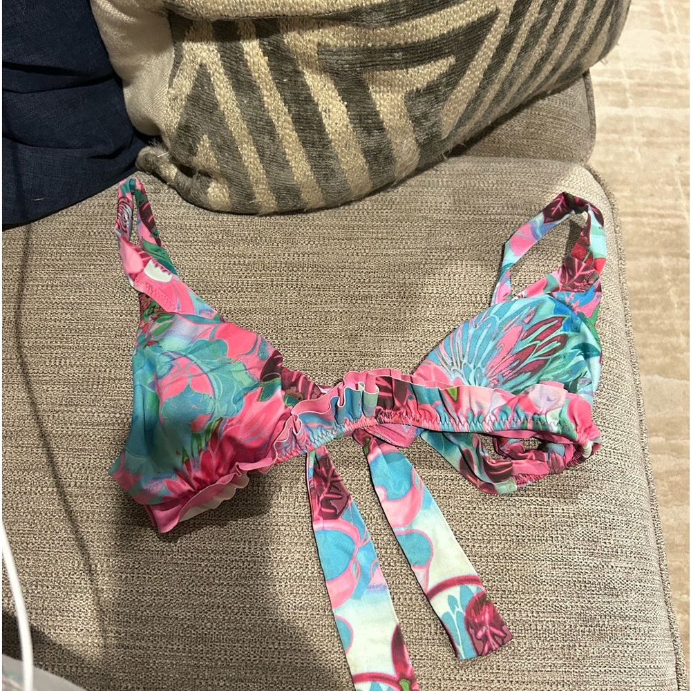 floral bikini top